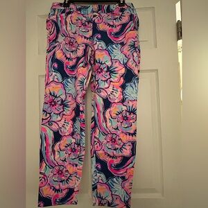 Lily Pulitzer patterned cotton pants. Worn once. Size 10. Smoke free home.